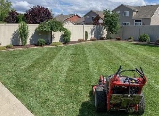 grass cut on a Spokane yard